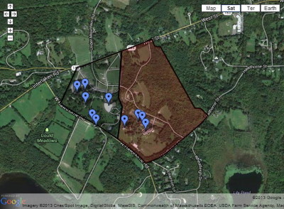 Map of the Tanglewood Music Center campus