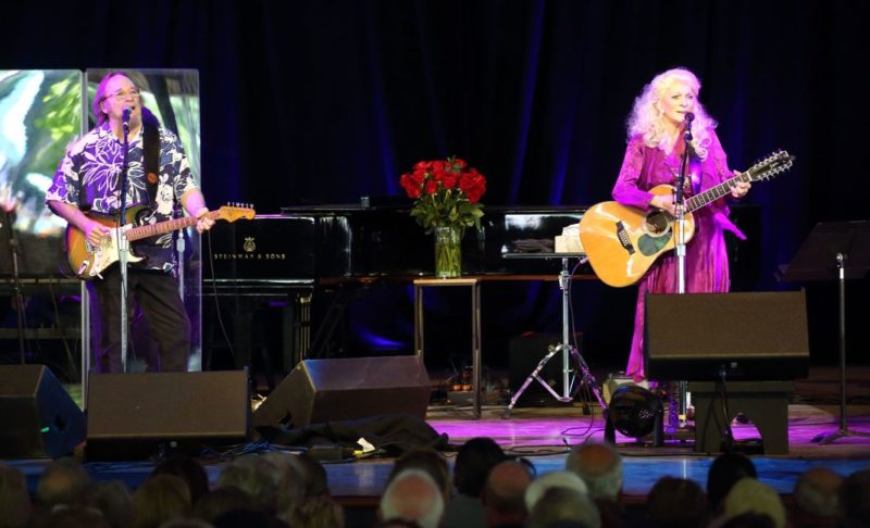 Steven Stills and Judy Collins at Tanglewood June 17, 2018; Hilary Scott photo.