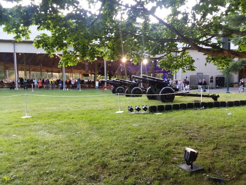 US Army howitzers at Tanglewood, July 4, 2021, Dave Read photo.