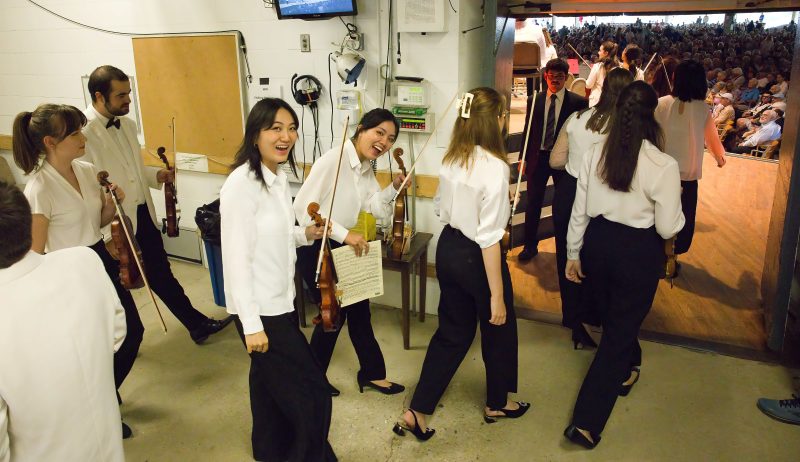 Tanglewood Music Center Orchestra and Festival Chorus perform Beethoven's Ninth to close 2023 Berkshires season. Hilary Scott photo.