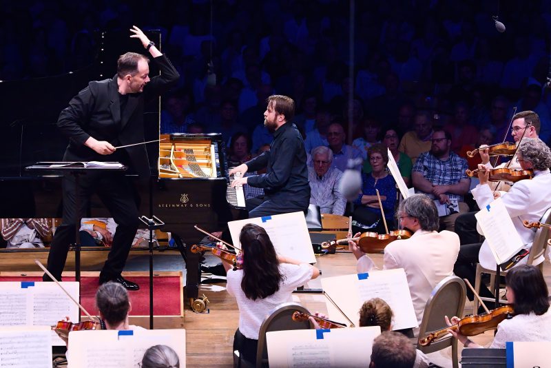 Andris Nelsons and Daniil Trifonov open 2025 BSO season at Tanglewood; Hilary Scott photo.