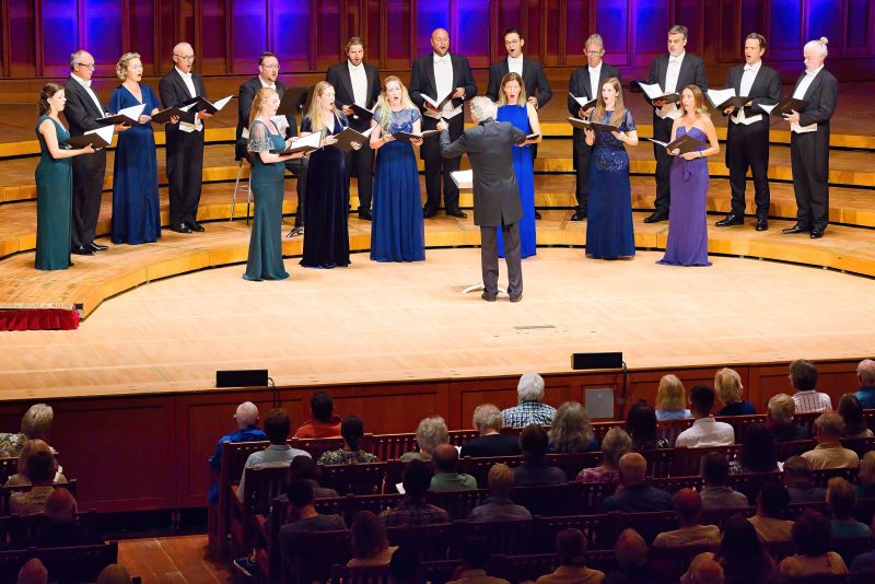 The Sixteen at Ozawa Hall, Tanglewood, Aug. 14, 2025; Hilary Scott photo.